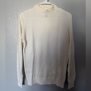 Cream Turtleneck Sweater